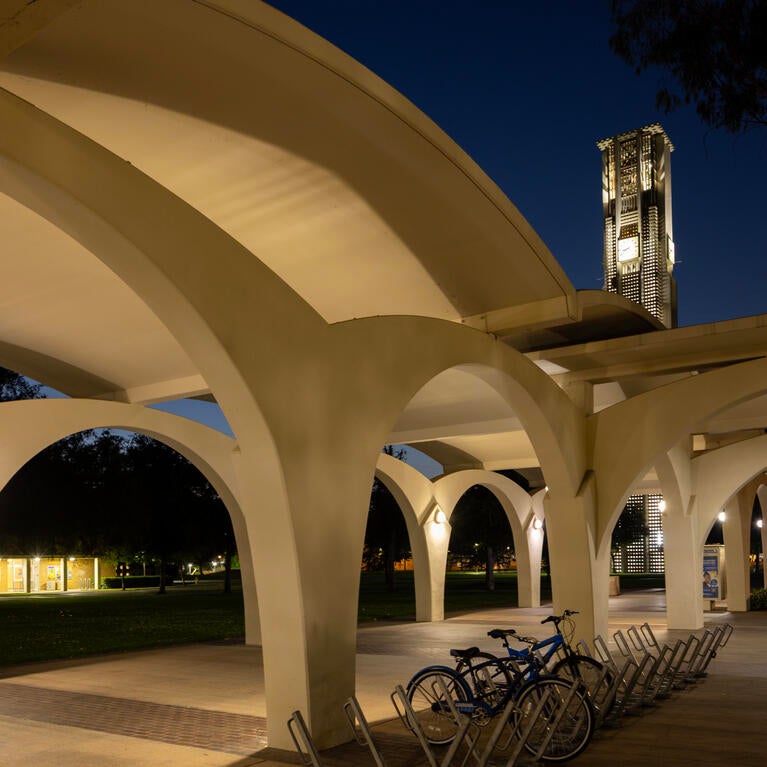 UC Riverside Rivera Library arches