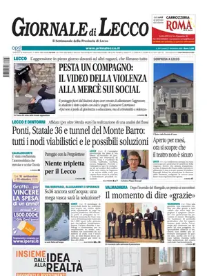 Prima Pagina "Giornale di Lecco"