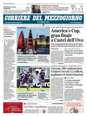 Prima Pagina "Corriere del Mezzogiorno | Campania"
