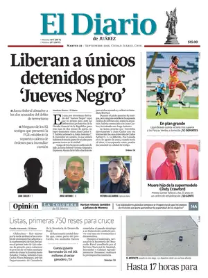 Prima Pagina "El Diario de Juárez"