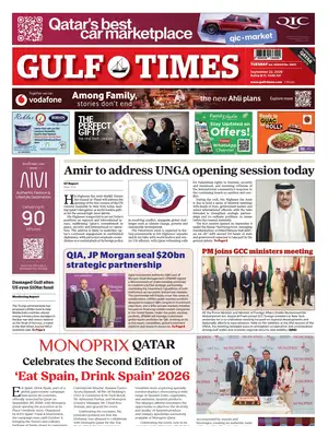 Prima Pagina "Gulf Times"