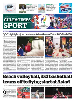 Prima Pagina "Gulf Times Sport"