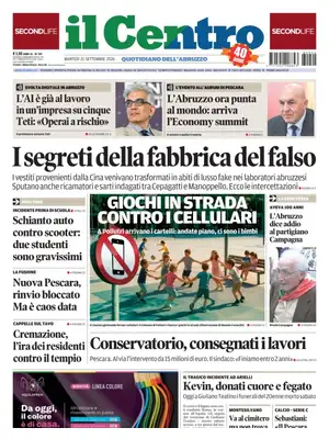 Prima Pagina "Il Centro | Pescara"