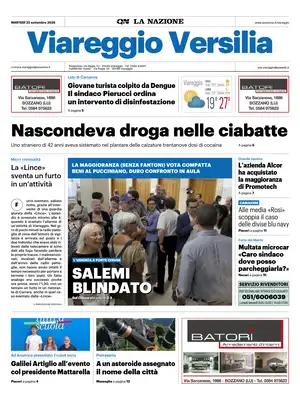 Prima Pagina "La Nazione | Viareggio Versilia"