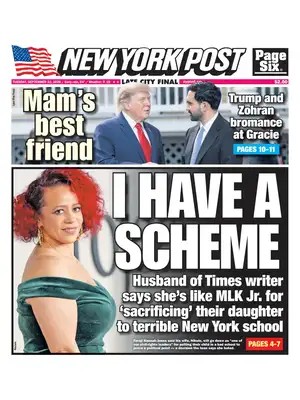 Prima Pagina "New York Post"