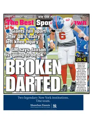 Prima Pagina "New York Post SPORTS"