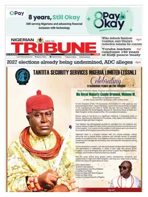 Prima Pagina "Nigerian Tribune"