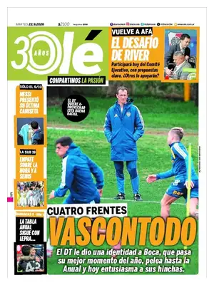 Prima Pagina "Olé"