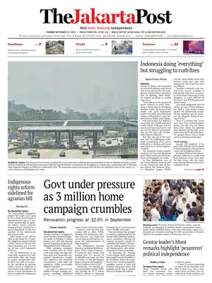 Prima Pagina "The Jakarta Post"