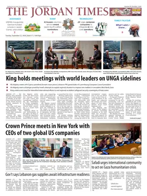 Prima Pagina "The Jordan Times"
