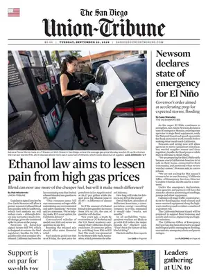 Prima Pagina "The San Diego Union-Tribune"