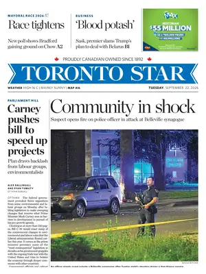 Prima Pagina "Toronto Star"