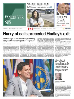 Prima Pagina "Vancouver Sun"