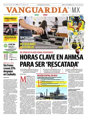 Prima Pagina "Vanguardia"