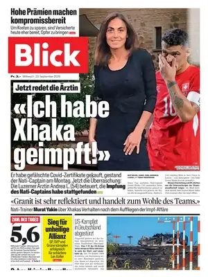 Prima Pagina "Blick"