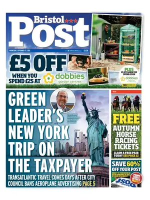 Prima Pagina "Bristol Post"