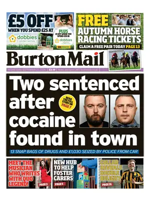 Prima Pagina "Burton Mail"