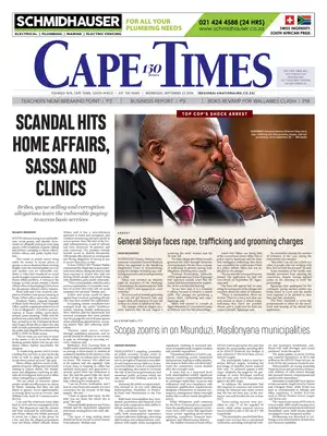 Prima Pagina "Cape Times"