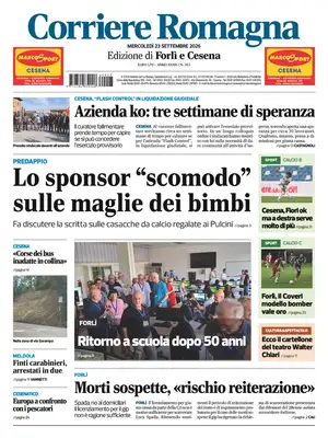 Prima Pagina "Corriere Romagna | Forlì e Cesena"