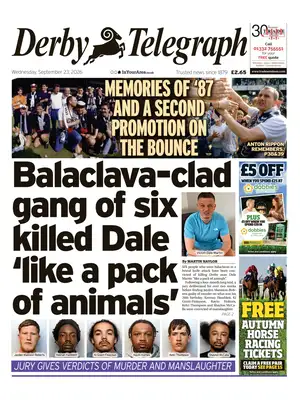 Prima Pagina "Derby Telegraph"