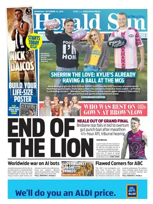 Prima Pagina "Herald Sun"