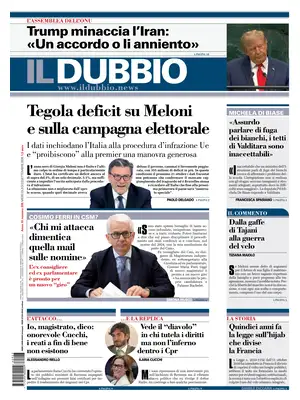 Prima Pagina "Il Dubbio"