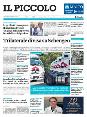 Prima Pagina "Il Piccolo | Trieste"