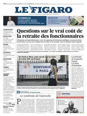 Prima Pagina "Le Figaro"