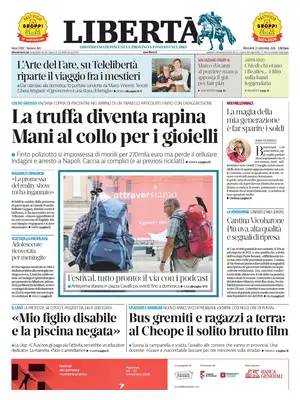 Prima Pagina "Libertà | Piacenza"